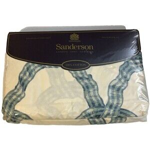 VTG NEW Sanderson Luxury 200 Percale King Premium Fitted Stapleton NOS